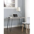 Mainstays Retro Computer Desk, Distressed Gray Oak