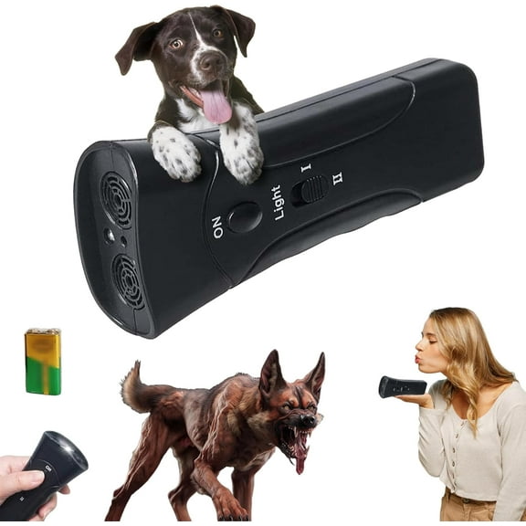 Pet Gentle Trainer Ultrasonic for Dogs, Portable Pet Gentle Anti Barking Device with Battery, Durable Pet Gentle Device Compact Design for Training and Bark Control (1Pc)