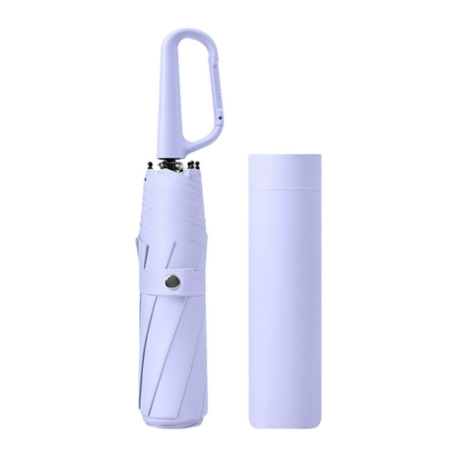 plegable de 8 varillas, resistente al agua, compacto, para senderismo, acampada y exteriores. violeta