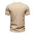 thumbnail image 3 of Wancir Men's Notch T-Shirt, Soft Cotton Short Sleeve Slim Fit Basic Split V Neck T Shirts for Men, 3 of 8