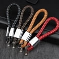 thumbnail image 4 of Naierhg KeyChain Faux Leather Original Design Zinc Alloy High-grade Hand Woven Car Key Ring for, 4 of 8