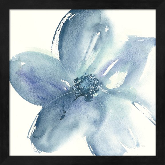 Indigo Mint I by Chris Paschke, Framed Wall Art, 13.25W x 13.25H