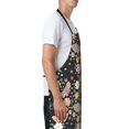 thumbnail image 3 of Naloa Floral Insects Apron Kitchen Aprons with Pockets for Women Men Chef, 3 of 8