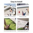 thumbnail image 7 of 4th of July RV Awning Sun Shade Screen 9'X7' Red Blue Mesh Sunscreen American White Stars Flag Retro Awning Shade Screen with Zipper UV Blocker Completed Kits Outdoor Canopy for RV Motorhome Camper, 7 of 7
