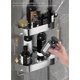 thumbnail image 3 of 304 Stainless Steel Corner Rack Bathroom Bathroom Perforation-Free Tripod Shelving Toiletry Station Corner Storage Shelf, 3 of 4