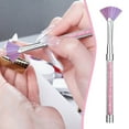 thumbnail image 2 of Fan Pen Brush Nail Tools Gel Drawing Pen Acrylic Handle Nail Brush for Glitter Powder Manicure Art Design, 2 of 8
