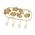 thumbnail image 4 of CoudarTitie Wall Hook Coat Hook Leaf Design Heavy Duty Multifunctional Modern Decorative for Curve 4 Hooks, 4 of 9