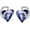 02b-February-Tanzanite Purple, variant on Infinity Love Heart Birthstone Crystal Stud Earrings for Women, Silver Tone Fashion Statement Jewelry, Holiday Birthday Gifts for Mother Daughter Wife Mom Sister Her