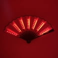 thumbnail image 3 of YAOBAMM Plastic Material Light Fan Luminous LED Light Foldable Glowing Strong Hinge 12V 8 Inch KTV Bar Club Performance Prop Hand, 3 of 6
