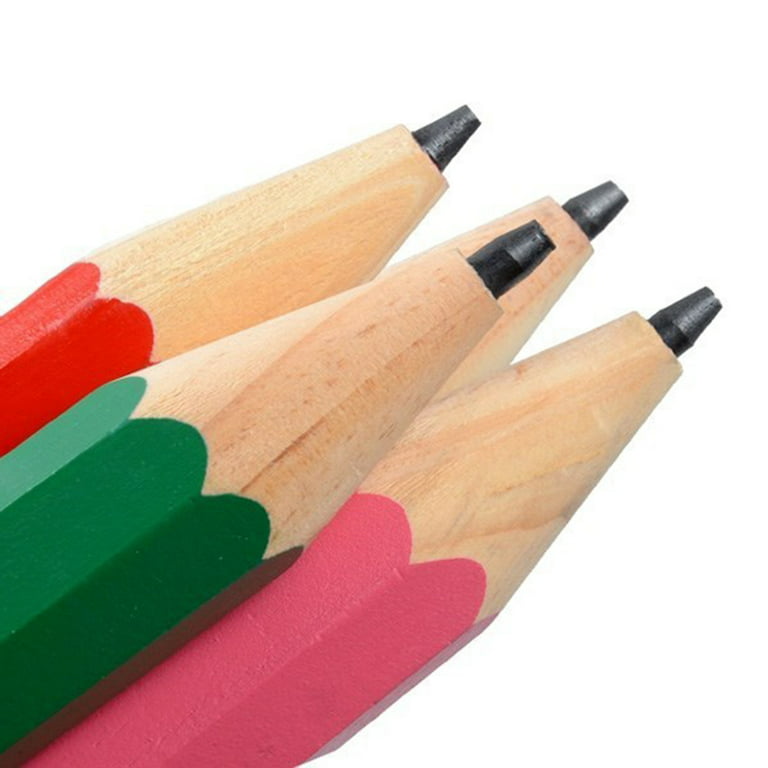 3.5' Short Plastic Kids Drawing Red Colored Pencils Bulk - China