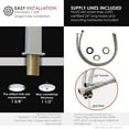 thumbnail image 4 of Stylish Single-Handle Polished Chrome Bathroom Faucet Height 6½" B-112C, 4 of 8