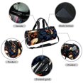 thumbnail image 2 of Skull Head Sports Bag, Gym Bag, Weekender Bag, Luggage Bag, Size 17.7 Inches. Interior Zipper Pocket. Large Capacity., 2 of 6