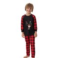 thumbnail image 3 of Odeerbi Christmas Pajamas for Family Holiday Long Sleeve Family Christmas Pajamas Matching Sets Kids Parent Child Printed Loungewear Top+Pants Set Two-Piece Sleepwear Xmas PJs Set Red, 3 of 6