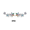 thumbnail image 2 of Guardurnaity Pendientes exquisitos para mujer, 2 uds., joyería de estrella de cinco puntas colorida, pendientes de tuerca de ley para niñas, Type3, 2 of 6