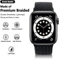 thumbnail image 3 of Braided Solo Loop for Apple Watch Band 45mm 41mm 44mm 40mm 38mm 42mm Nylon Adjustable Elastic Bracelet iWatch 3 4 5 se 6 7 Strap, 3 of 10
