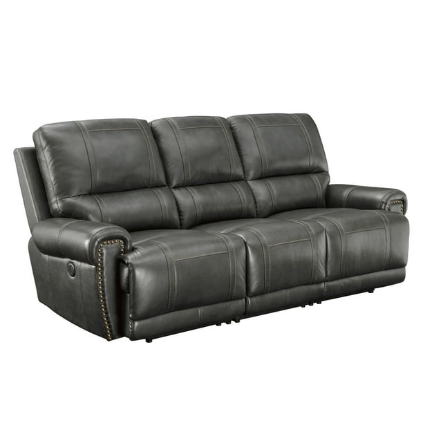 Delacora Hm 156 A328u Pwr Lthr Sofa Power Recline 90 Wide Top Grain Leather Upholstered Com Delacora Hm 156 A328u Pwr Lthr Sofa, Haven Top Grain Leather Power Reclining Sofa