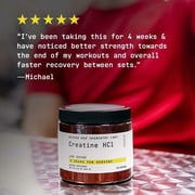BEYOND RAW Creatine HCl Powder for Men and Women, Muscle Strength and Growth, Energy Production, Athletic Performance, Cognitive Support, Cellular Hydration, Science-Backed, Lab Grade, 60 Servings