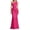 A1-Red1071, variant on XIAOCHA Summer Glam Maxi Dress for Women One Shoulder Ruched Waist Solid Satin Formal Party Gown
