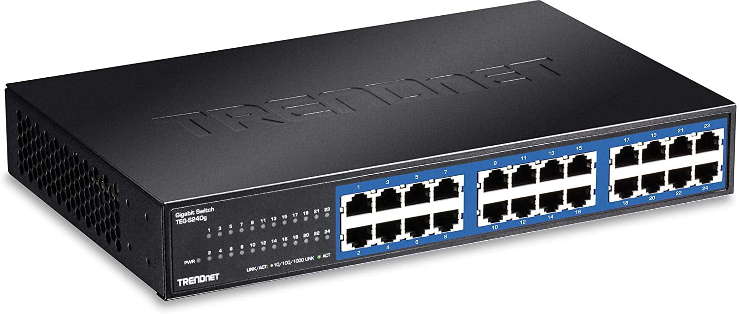 Trendnet 24 Port Unmanaged Gigabit Greennet Desktop Metal Switch Teg