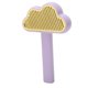 thumbnail image 3 of Cepillo de aseo para gatos, cepillo de limpieza automática para quitar el pelo de mascotas, para perros y gatos de pelo largo y corto, color morado, 3 of 5