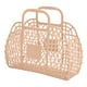 thumbnail image 2 of Fiudx Ofertas de la semana Cesta de almacenamiento de lavado ahuecada para baño, cesta de baño, cesta de baño de plástico, cesta de mano de malla plegable, cesta de baño (24x21x9,5 cm), 2 of 3