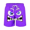 thumbnail image 2 of Xdegoge Men's Graphic Swim Trunks Vibrant Expression Print Quick Dry Summer Beach Shorts Performance Board Shorts with Pockets, 2 of 5