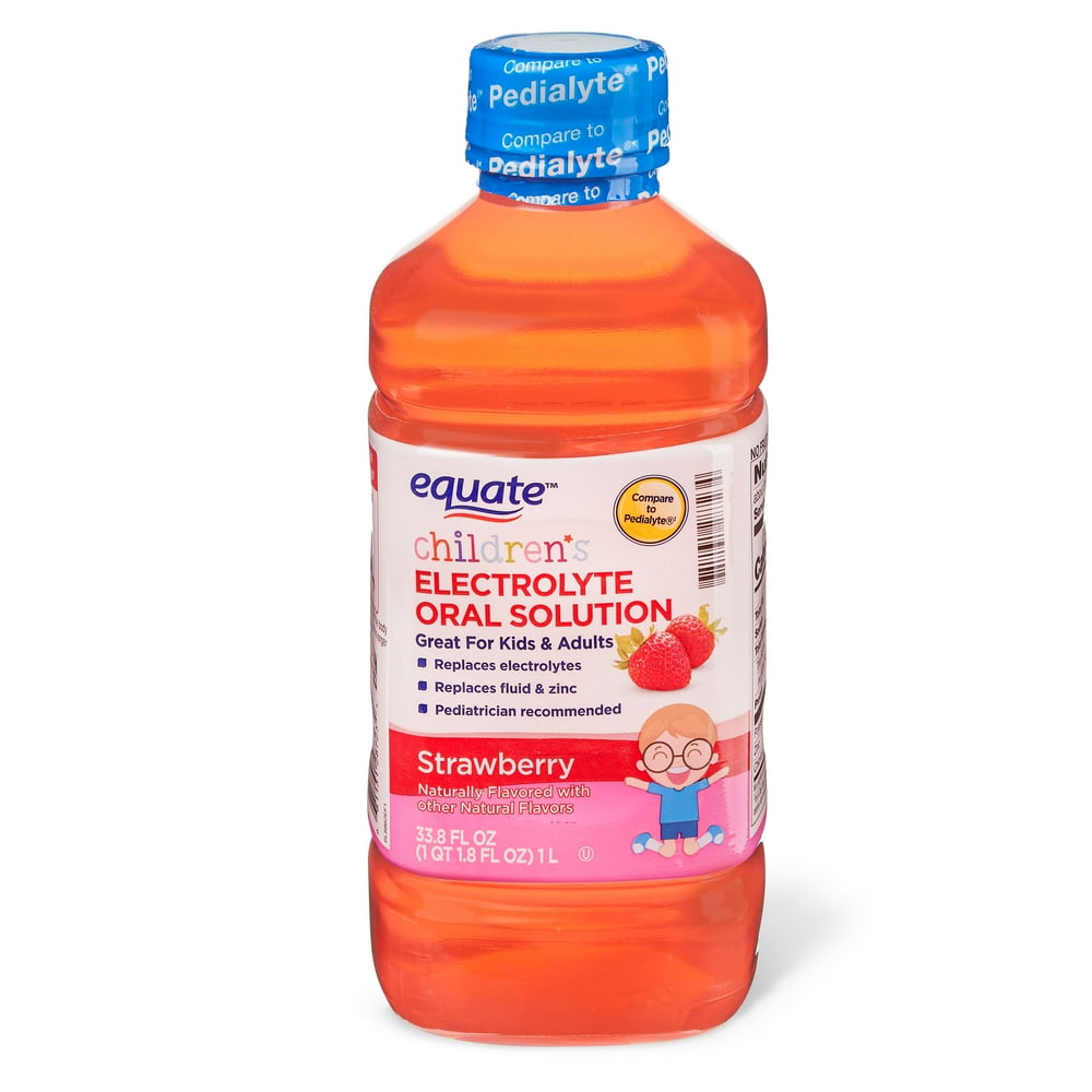 Equate Strawberry Electrolyte Solution, 1 Liter