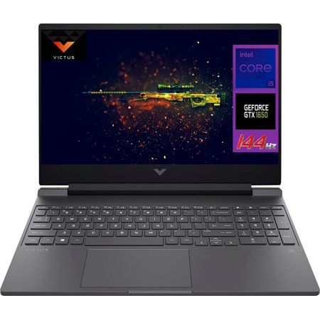HP 2022 Victus 15.6" Gaming Laptop | 144Hz FHD IPS Display | Intel Octa-Core i5-12450H | 16GB RAM | 1TB PCIe-4x4 NVMe SSD | NVIDIA GeForce GTX 1650 | Backlit KB | WiFi 6 I Windows 11 | TiTac Card