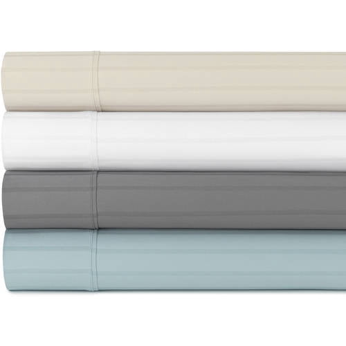 100% Cotton 420-Thread Count Dobby Stripe 2-Piece Pillow Case Set Collection