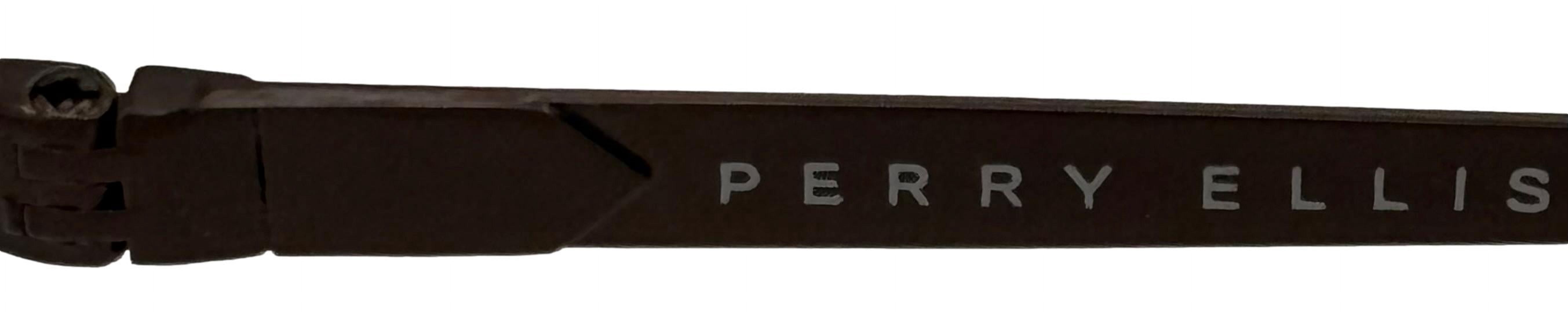 Perry Ellis Brown Men Sunglass Metal Aviator Brown, Brown Lens PE78 1