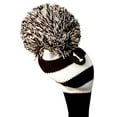 thumbnail image 5 of Majek Golf Club 1 3 White and Black Limited Edition Driver and Fairway Wood Head Covers Fits 460cc Drivers Tour Knit Retro Vintage Pom Classic Long Neck Metal Longneck Woods Headcovers, 5 of 8
