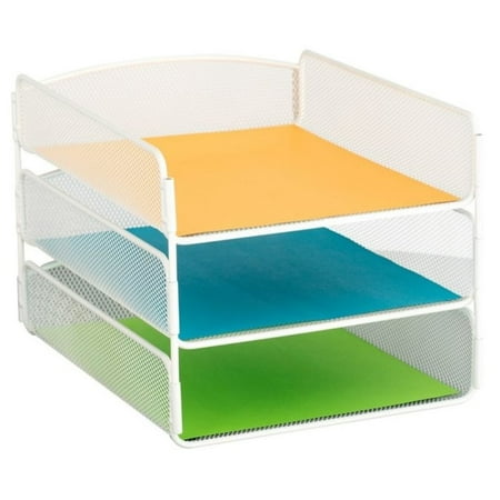 Safco Onyx 3 Tray Desk Organizer In White Walmart Canada