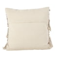 thumbnail image 3 of Saro Lifestyle Moroccan Wedding Blanket Design Fringe Cotton Down Filled Throw Pillow, 3 of 4