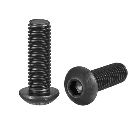 

Uxcell M10x30mm Hex Socket Button Head Cap Bolts Screws Alloy Steel Black 20 Pack