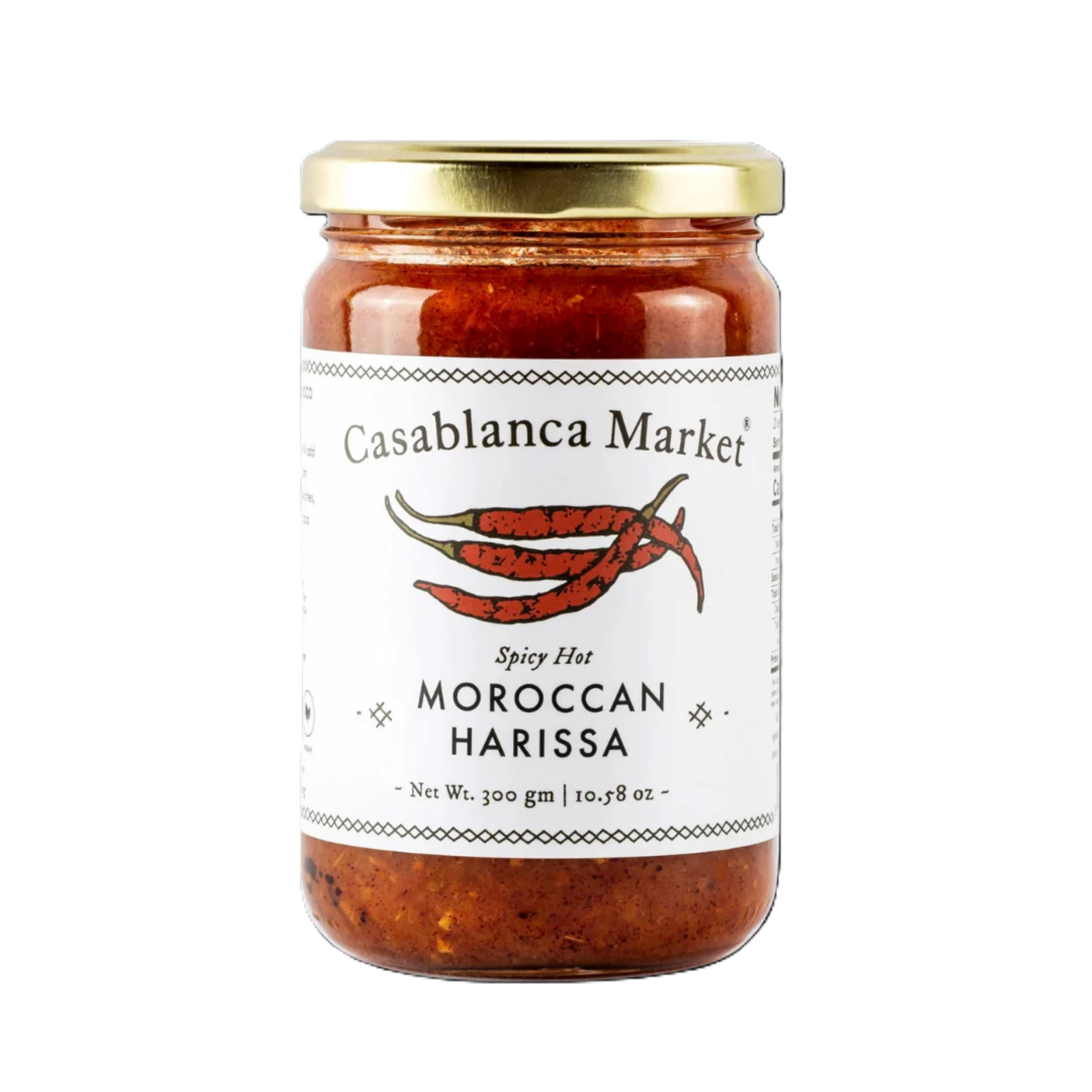 Casablanca Market Harissa Hot Sauce 6-Pack (10.5oz Each) – Moroccan Gourmet Red Chili Paste – Authentic North African Spice – Non-GMO –