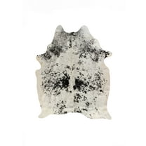 Natural Kobe Cowhide Rug | S & p white/black | 6'x7'
