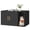 Ink Black, variant on Feandrea Cat Litter Box Enclosure, Modern Hidden Litter Box Furniture, Front Entry, Double Doors, Indoor Pet House, Side End Table, Cloud White