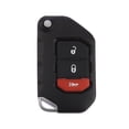 thumbnail image 1 of Unique Bargains Boîtier de Clé Télécommande 3 Boutons pour Jeep Wrangler 2018-2021, 1 of 7