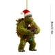 thumbnail image 2 of Adornos navideños de acrílico divertidos para colgar en el árbol de Navidad | Decoración navideña | Decoraciones festivas | 8 cm de diámetro, 2 of 5