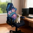 thumbnail image 3 of Xoenoiee Galaxy Turlte Butterfly Flower Pattern Gaming Chair Covers Slipcovers Non Slip Office Desk Chair Cover with Armrest Covers, Stretch Computer Chair Cover Ergonomic Rotating Game Chair Covers, 3 of 7