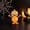 A, variant on PiGOGI Halloween Pumpkin Standing Figurine Resin Pumpkin Head Doll Ornament for Yard Party Home Decor