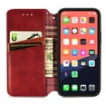 thumbnail image 6 of Dteck Case for Apple iPhone 13 mini 5.4-inch,Luxury Leather Card Holder Wallet Hybrid Rubber Flip Magnetic Case Kickstand Protective Phone Cover,Red, 6 of 7