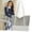 Gray, variant on HongHeng Women's Oxford Cloth Tote Bags Large Capacity Shoulder Bags Work Handbags Purses