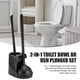 thumbnail image 3 of Toilet Plunger and Brush 2-In-1 Toilet Bowl Brush Plunger Set B, 3 of 4
