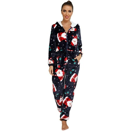 

Women s Fleece Onesie Loungewear Pajamas S-2XL