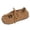Brown, variant on Taqqpue Women Flat Shoes Under 10 Women's Fashionable Casual Versatile Ethnic-Style Baotou-Style Heel-Covered Trendy Comfortable Flat Shoes for Women