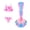 D, variant on 【Uhome】3-12Y Girls Mermaid Bathing Suit 3PCS Hot Spring Bikini Swimsuits with Fish Tail Kids Beach Costume Set