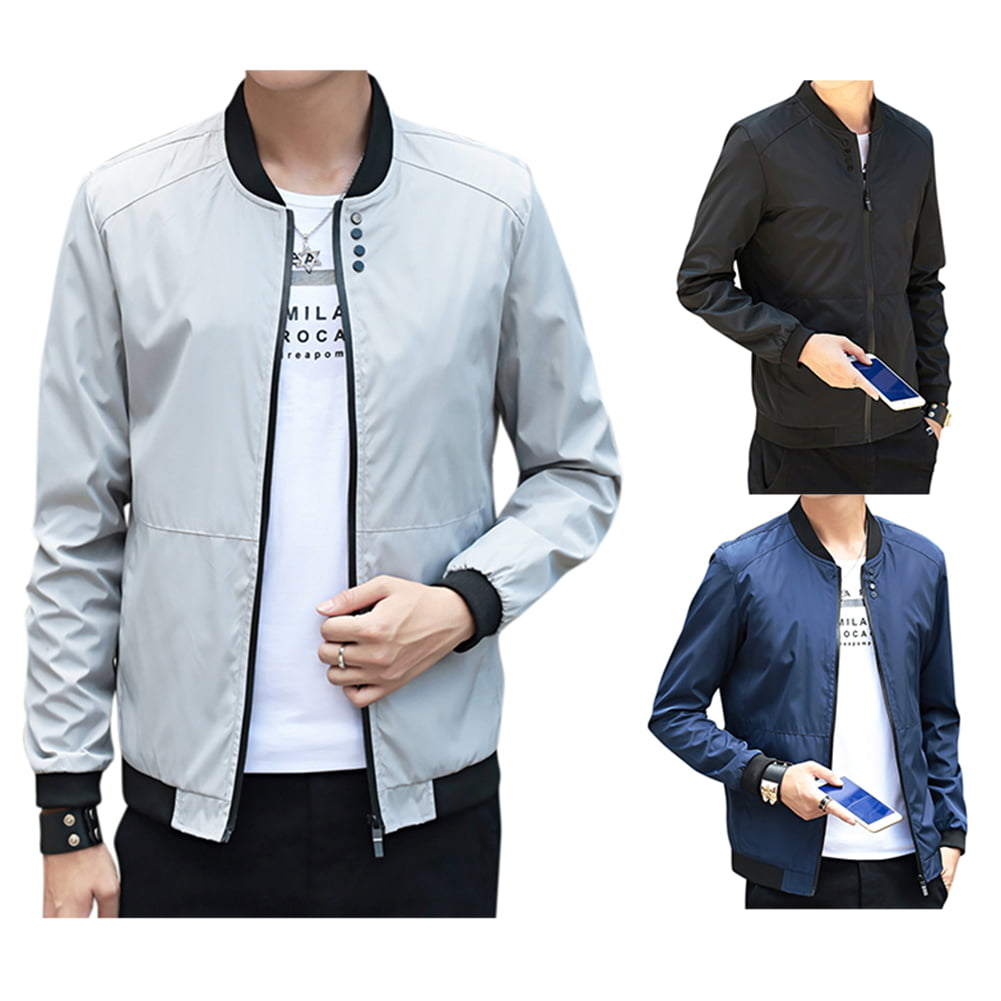 Generic Mens Military Slim Fit Button Fly Blazer Solid Sport Outwear Jacket