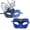 Blue, variant on Couple Mardi Gras Mask Lace Set,Butterfly Masquerade Masks for Women and Men,Carnivals Venetian Mask Party Accessory