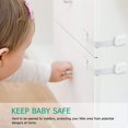 thumbnail image 5 of Cerradura de seguridad para puerta de bebé - [Paquete de 6] Cerraduras de seguridad para bebés y niños en armarios, gabinetes, cajones, hornos, refrigeradores TUNC Sencillez, 5 of 5